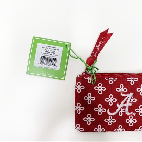 VERA BRADLEY UNIVERSITY OF ALABAMA ZIP ID LANYARD - Picture 3 of 4